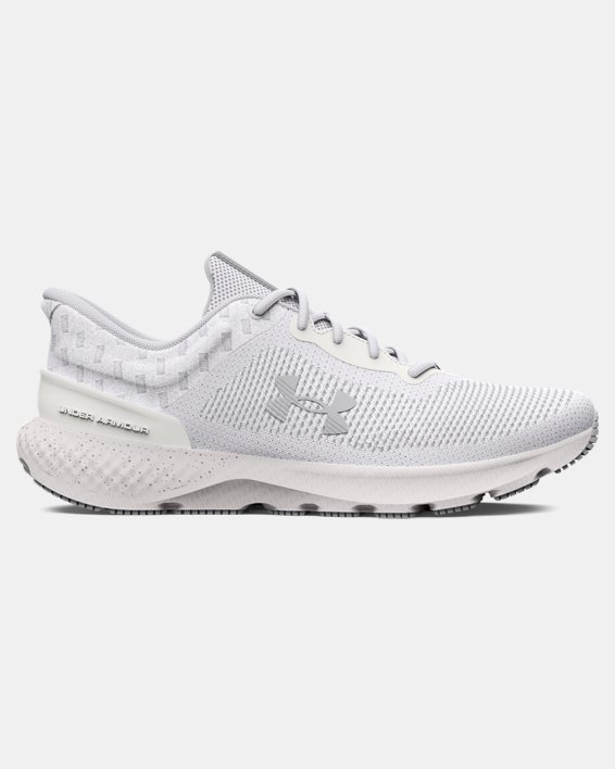 Women's UA Charged Escape 4 Knit Running Shoes in White image number 0